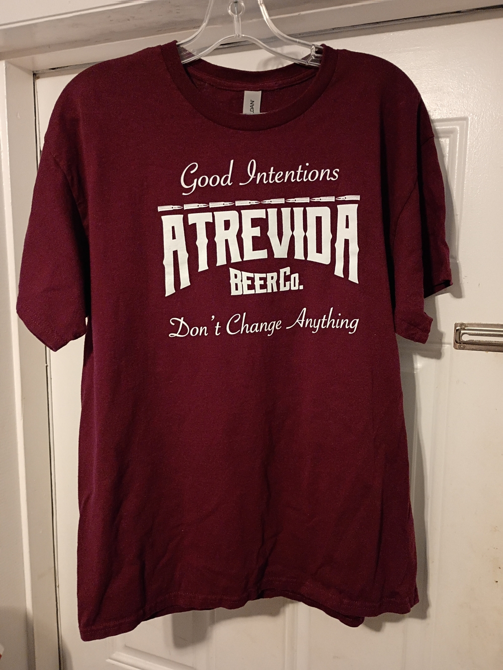 Gildan Maroon Atrevida Beer Co. Graphic Tee